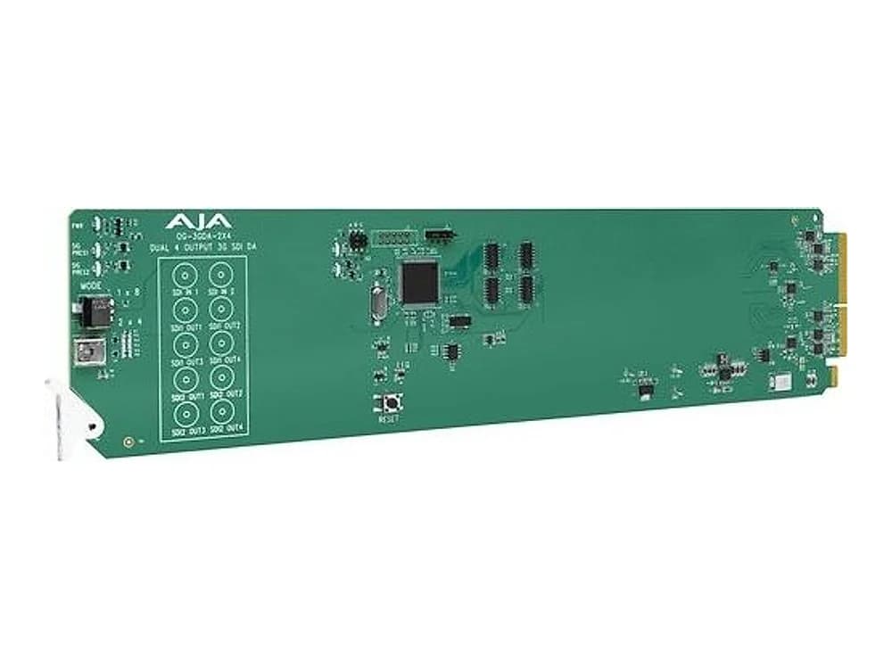 AJA OG-3GDA-2x4 openGear Dual 1x4 3G-SDI Reclocking Distribution Amplifier Card