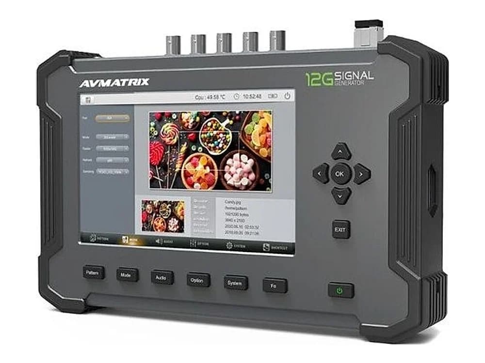 AVMATRIX 12G-SDI and 4K HDMI Portable Signal Pattern Generator