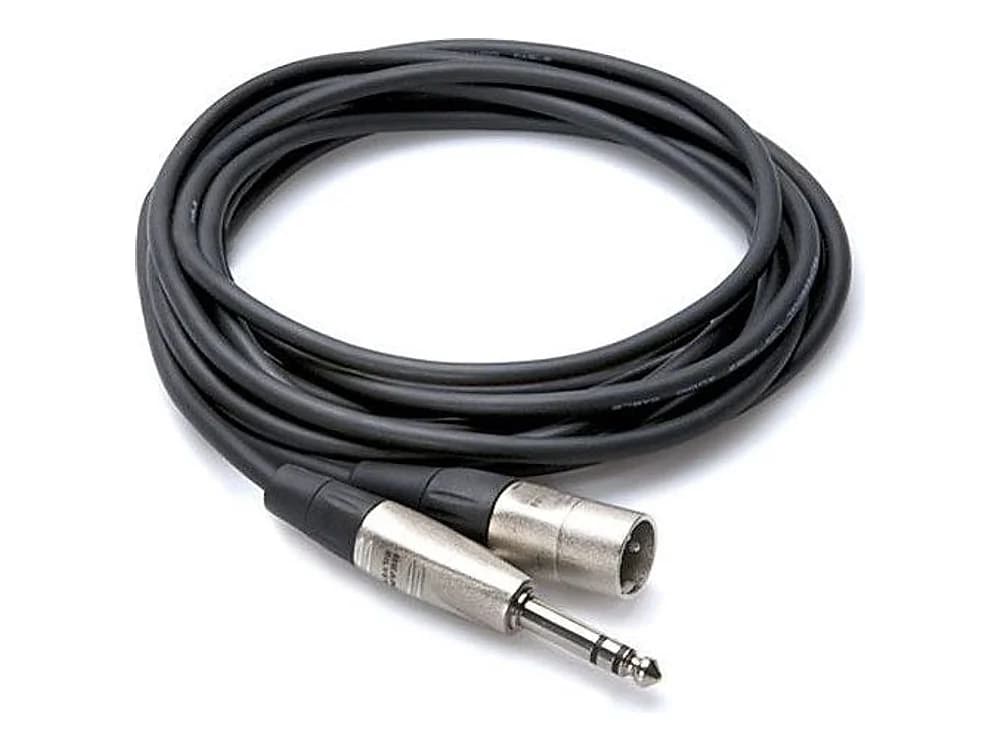 Hosa HSX-050 Pro Balanced 1/4" TRS to XLR Male Cable, REAN (50ft)