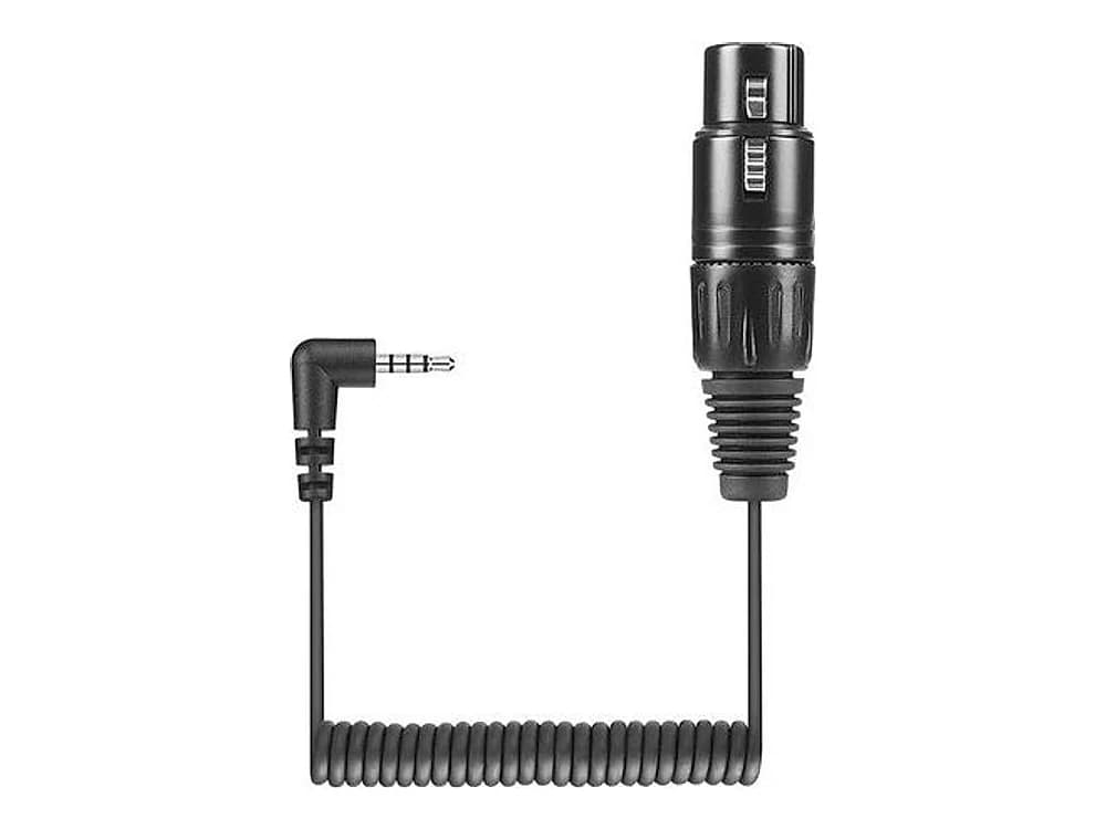 Sennheiser KA 600 i Coiled XLR Female to Locking 3.5mm Cable (40cm)