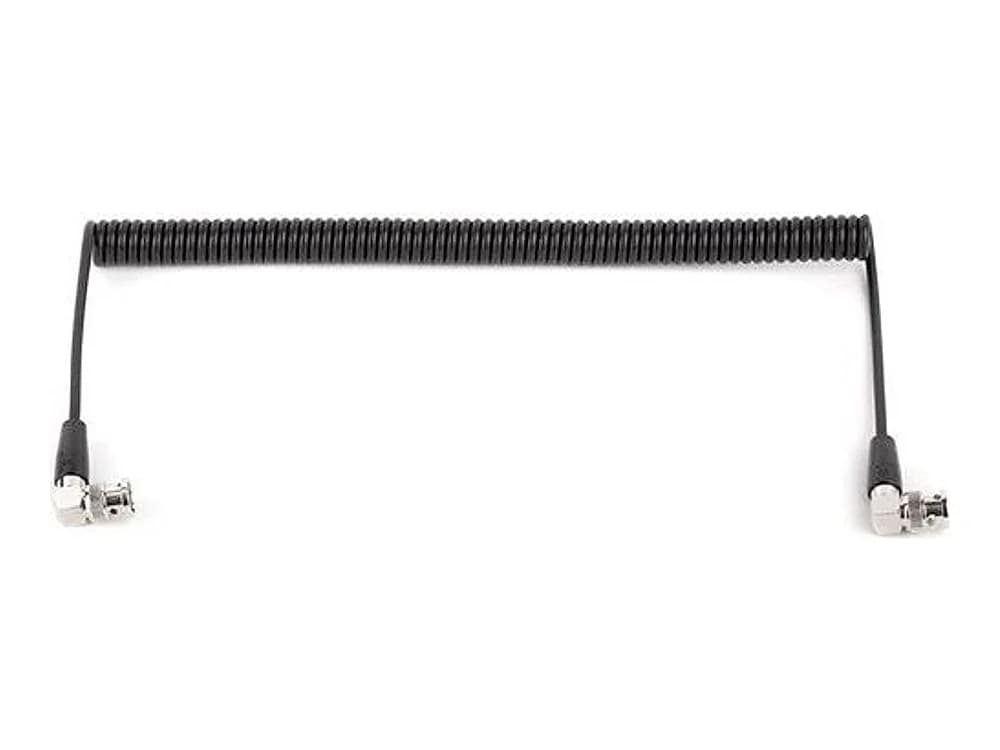Wooden Camera Coiled Right-Angle BNC to BNC Cable (20–36in)