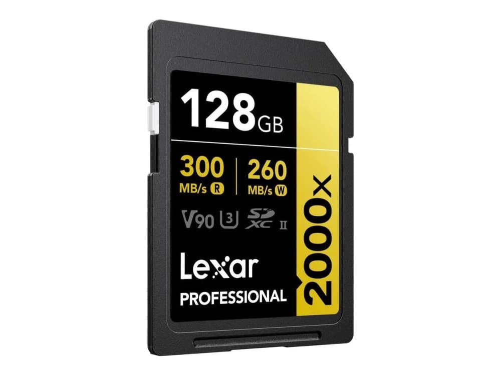 Lexar 128GB Professional 2000x UHS-II SDXC Memory Card view 2