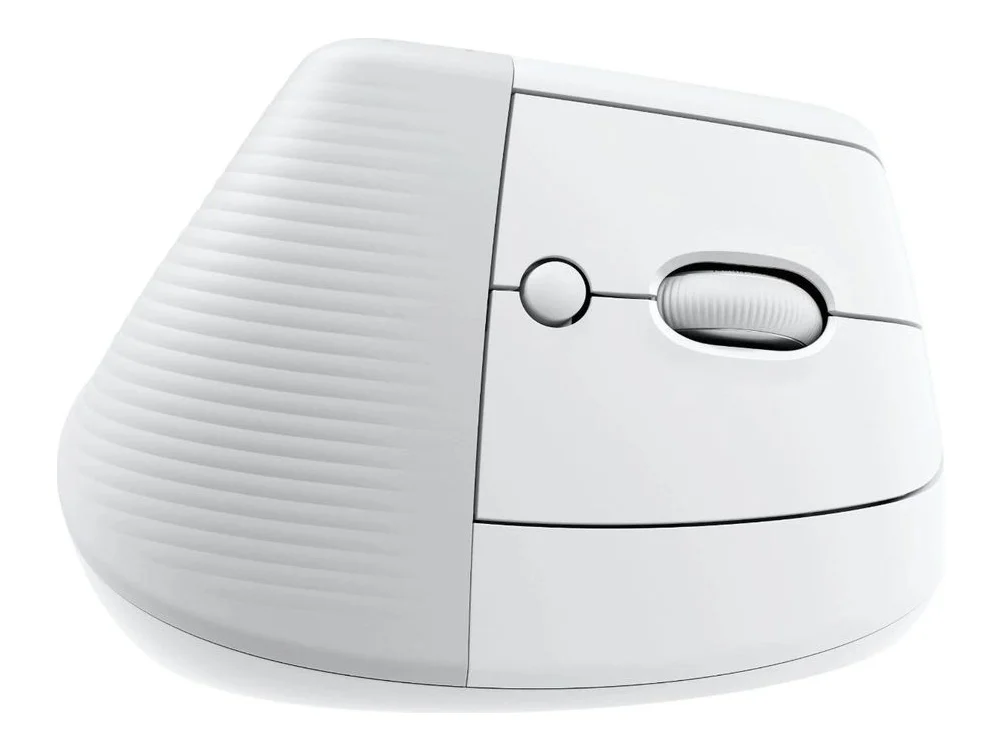 Logitech Lift Vertical Ergonomic Mouse for Mac - Pale Grey view 3