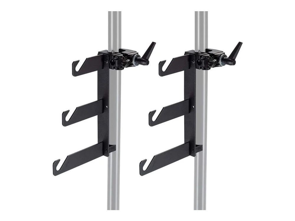 Manfrotto 044 Triple Background Hook Set with Super Clamps view 2