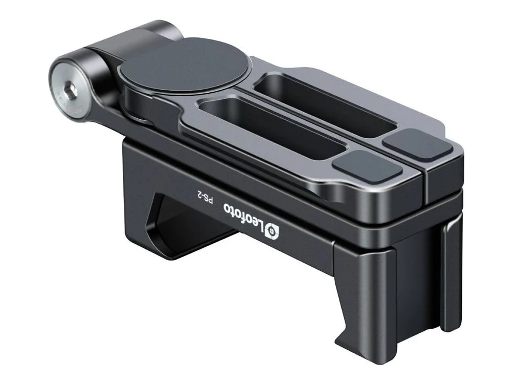 Leofoto PS-2 Black Folding Phone Stand with Arca Swiss Foot - Black view 2