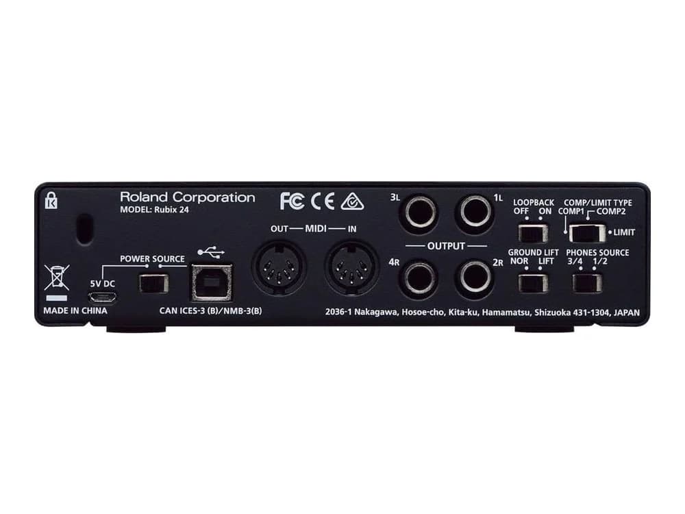 Roland Rubix24 - 2x4 USB Audio Interface view 3