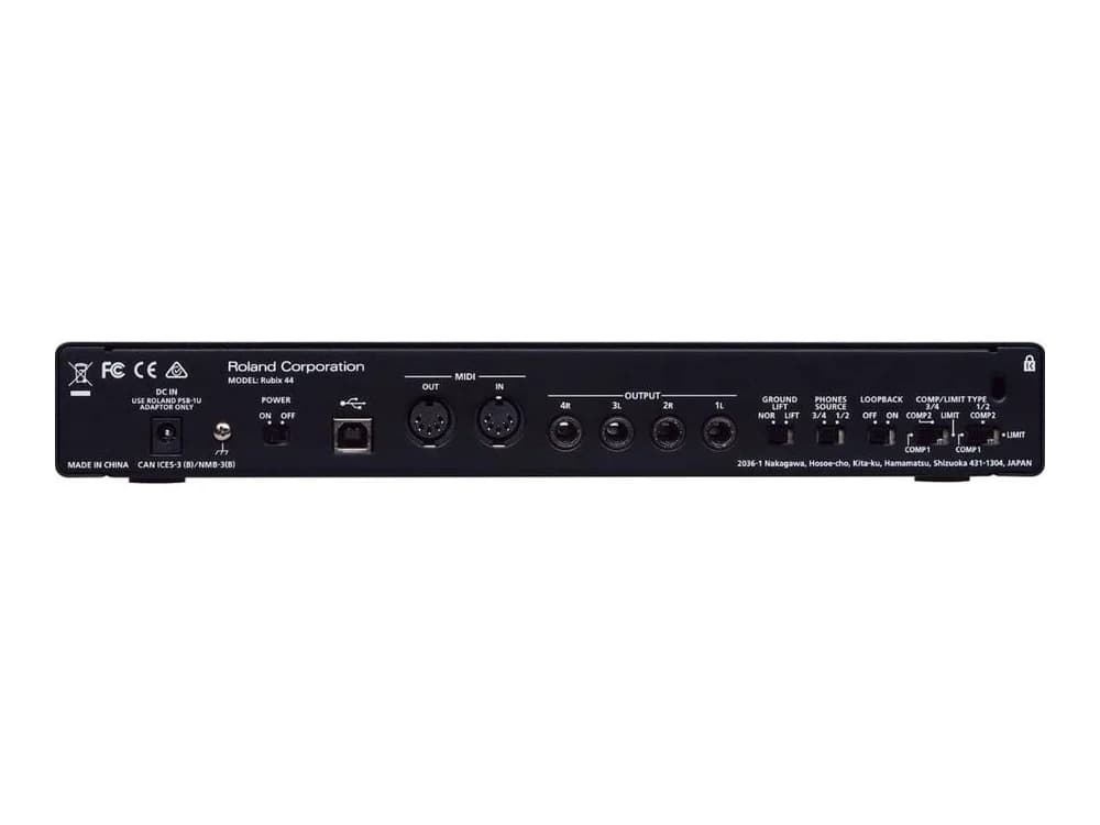 Roland Rubix44 - 4x4 USB Audio Interface view 3
