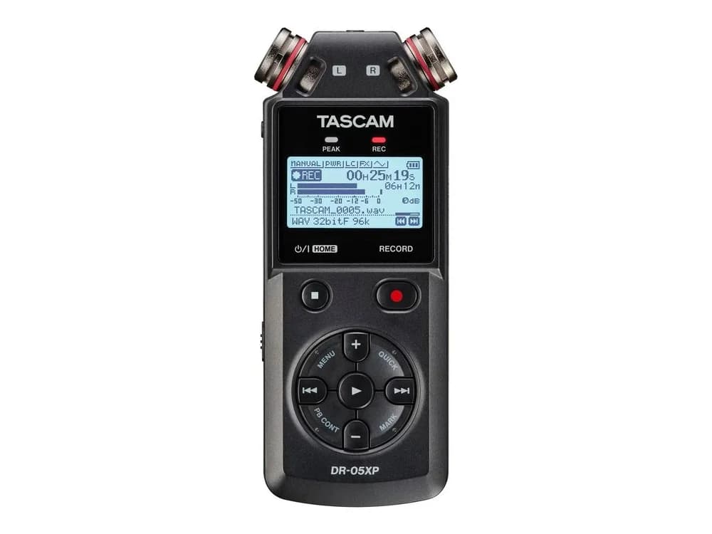 Tascam DR-05XP 2-Channel 32-Bit Float Portable Audio Recorder