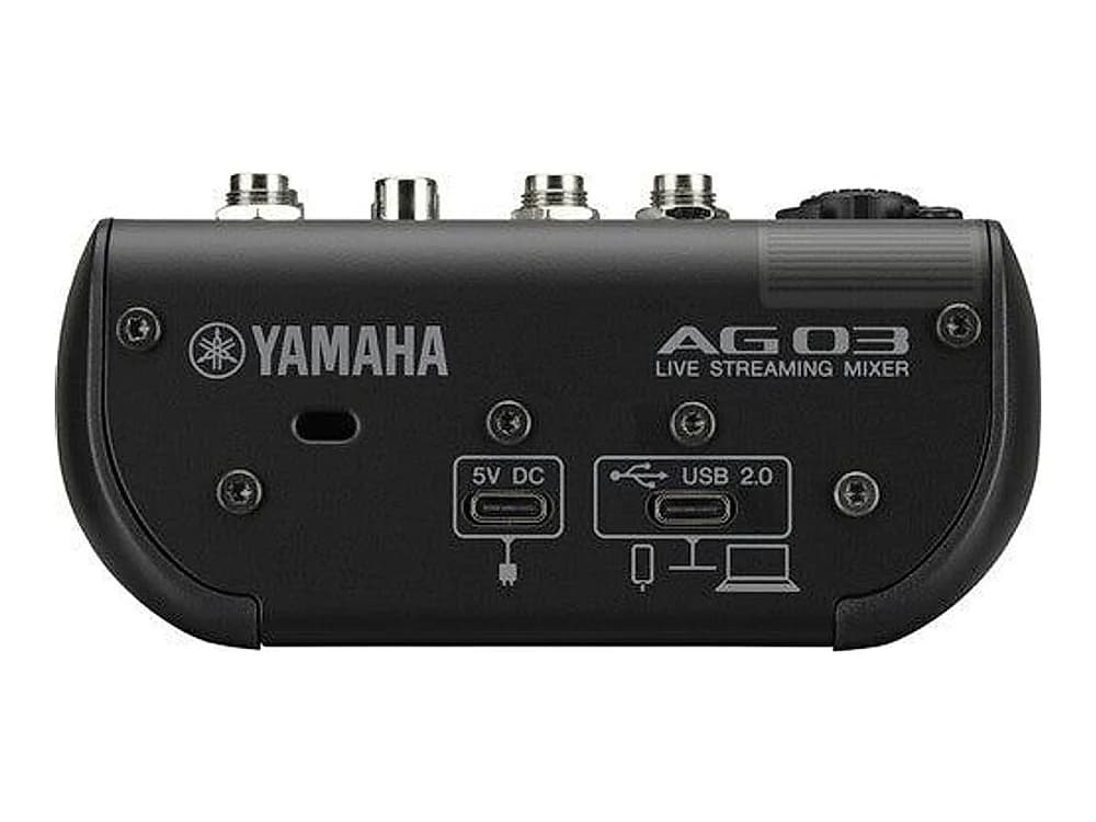 Yamaha AG03MK2 3 Channel Mixer & USB Audio Interface in Black view 3
