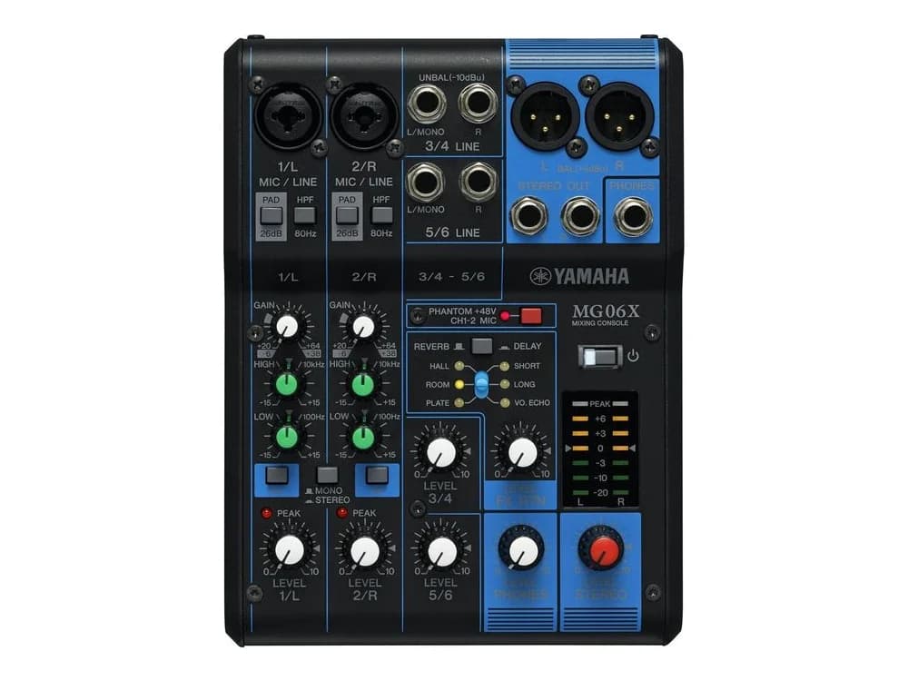 Yamaha MG06X 6-Input Mixer with Built-In Effects