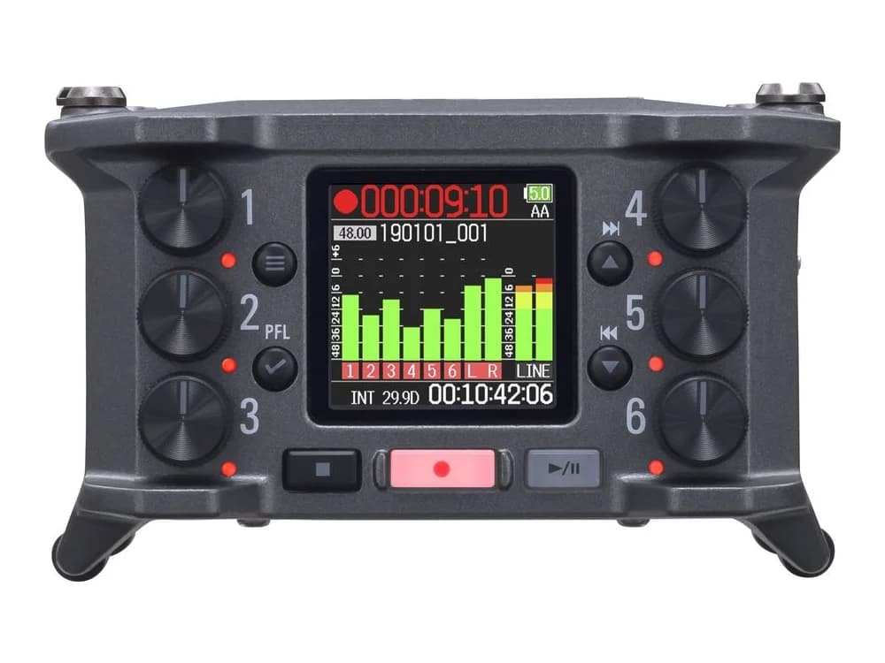 Zoom F6 6-Input / 14-Track Multitrack Field Recorder