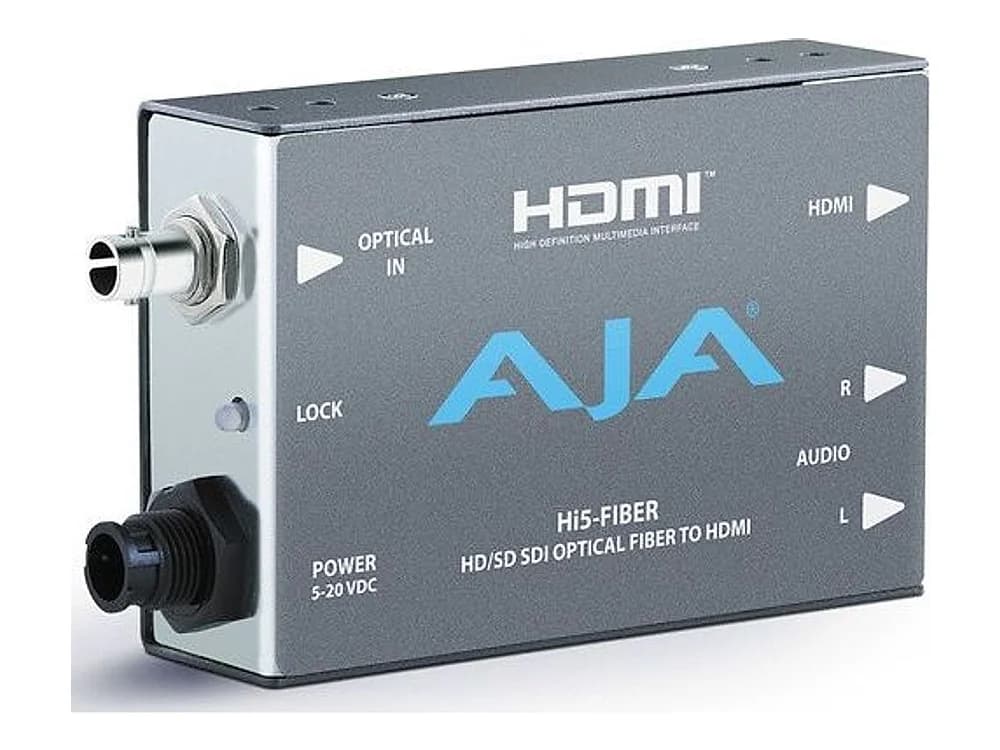 AJA Hi5-Fiber HD/SD-SDI over Fibre to HDMI Mini-Converter
