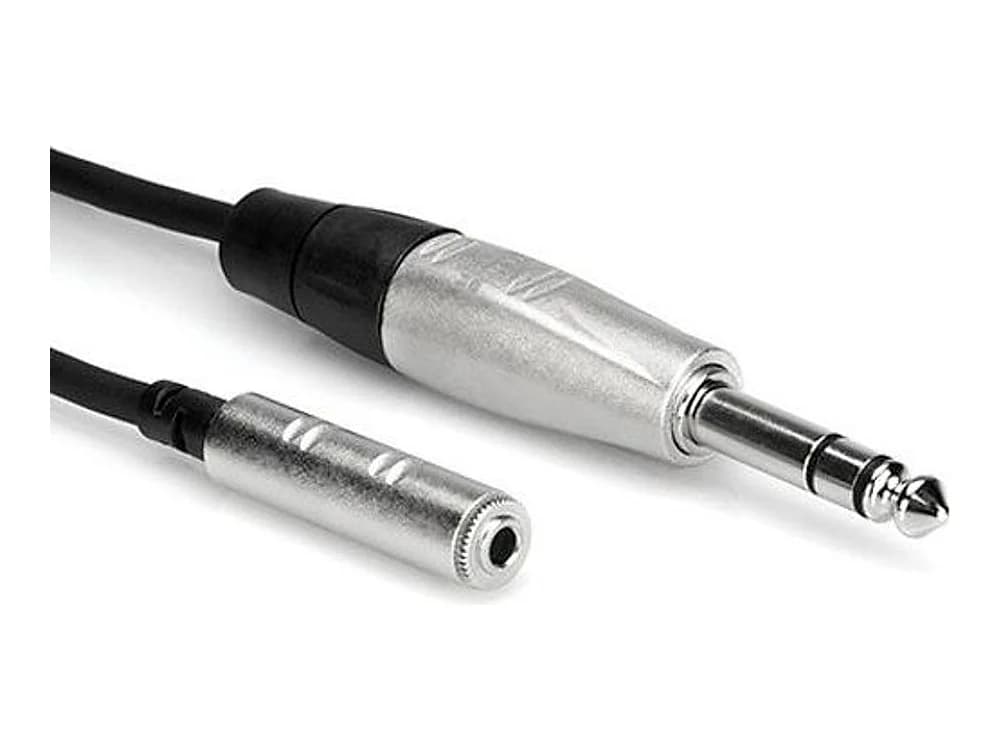 Hosa 3.5mm TRS Female to 6.35mm TRS Male Headphone Adapter Cable (7.6m)