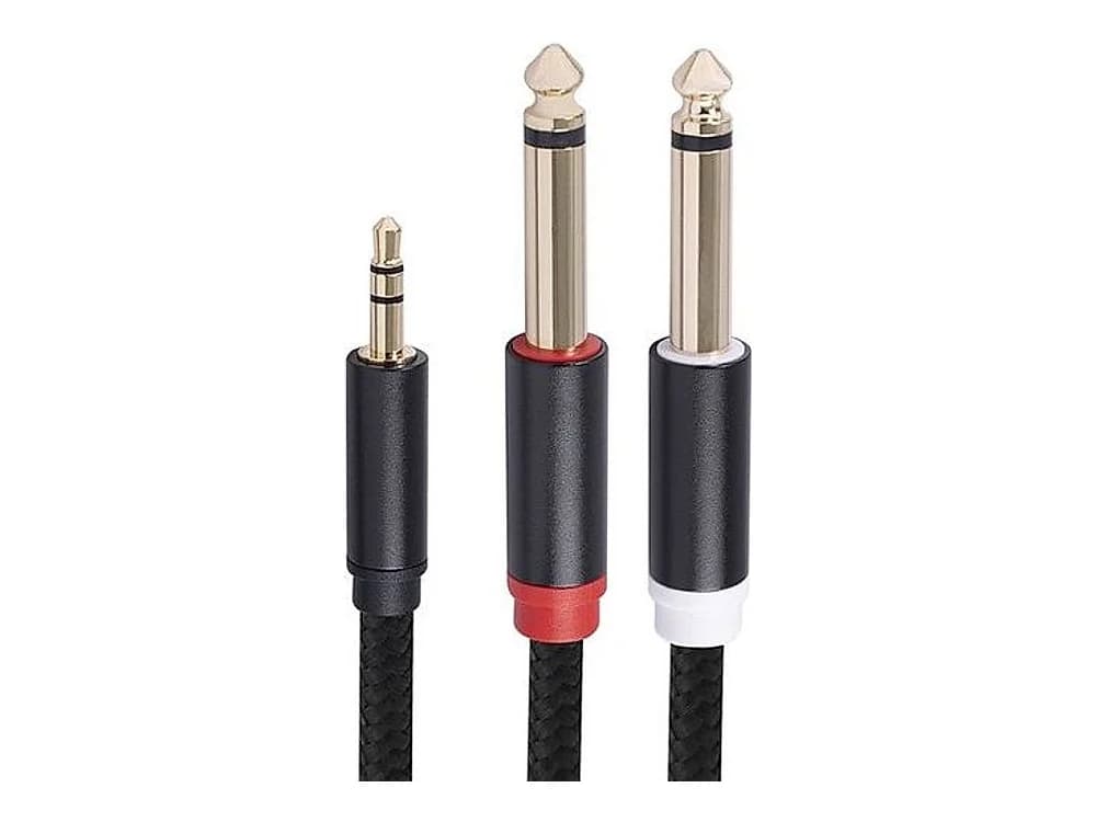 Titan Stereo 3.5mm Male to Dual 1/4" Mono Male Y-Cable (10m)
