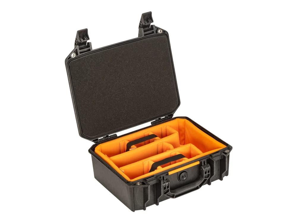 Pelican V200C Vault Case - Black with Padded Dividers