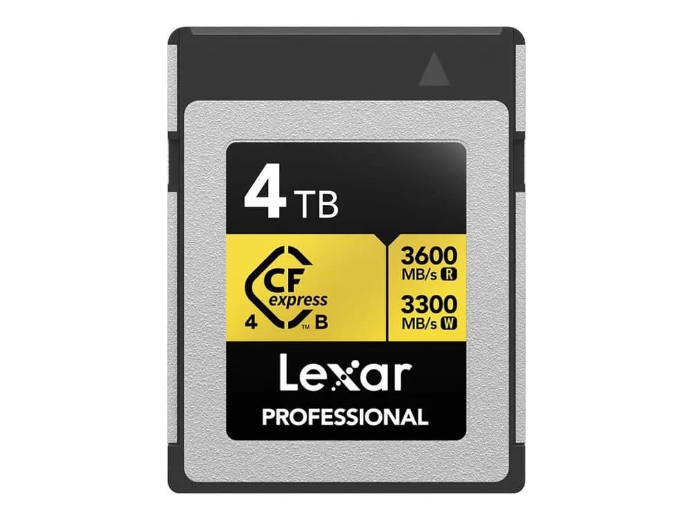 Lexar 4TB Professional GOLD CFexpress 4.0 Type B Memory Card view 2