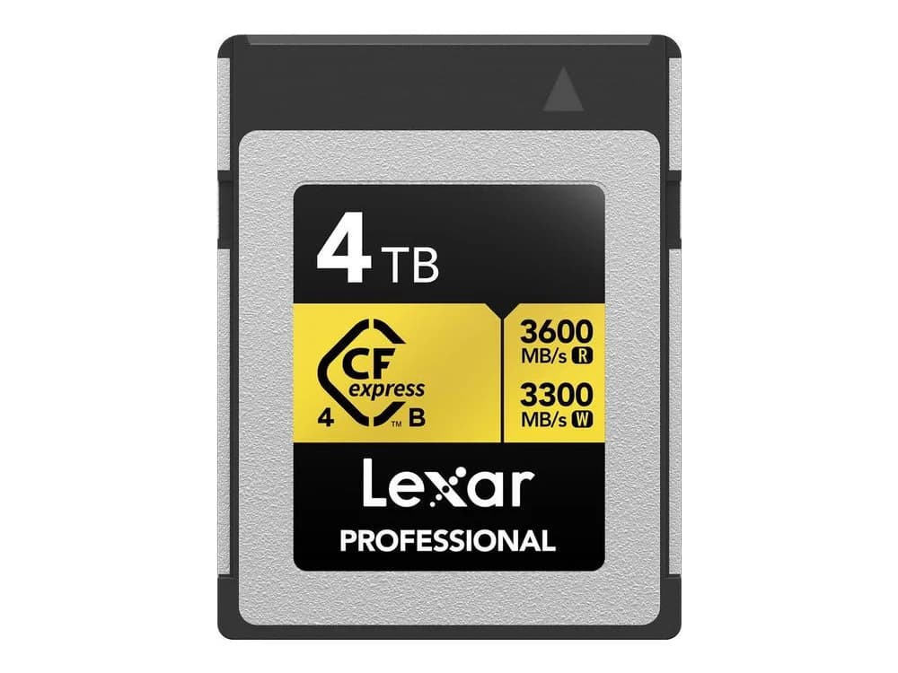 Lexar 4TB Professional GOLD CFexpress 4.0 Type B Memory Card