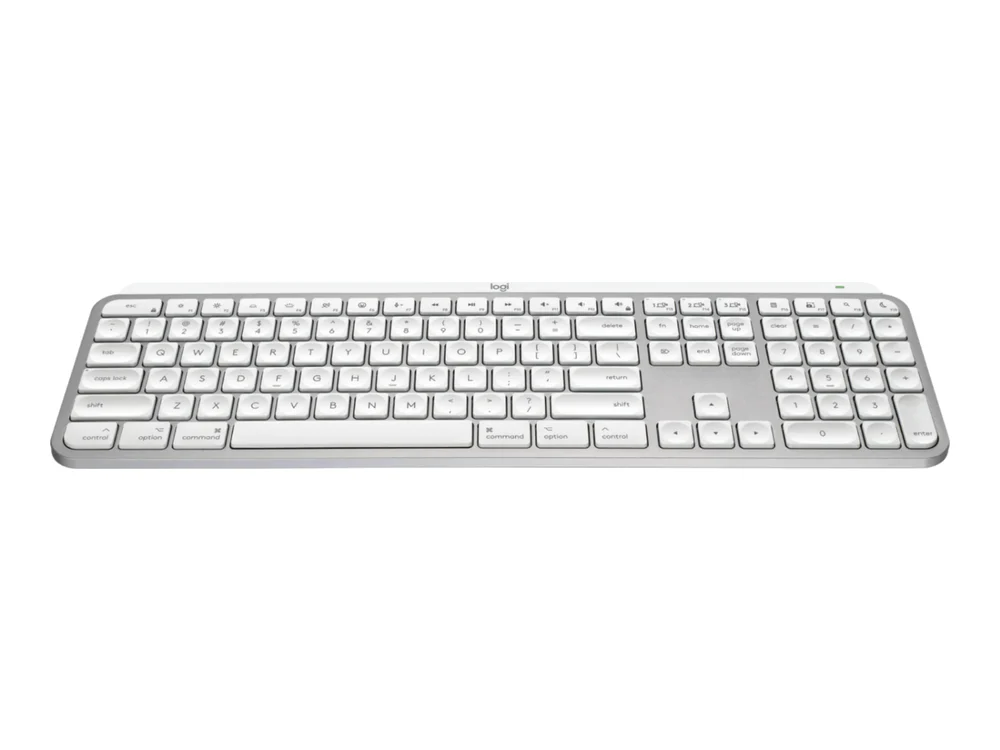 Logitech MX Keys S for Mac Wireless Keyboard (Pale Grey) view 3