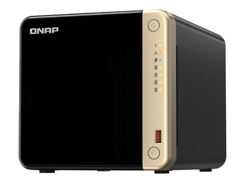 QNAP TS-464-8G 4-Bay NAS with Celeron 2.9GHz Quad Core CPU and 8GB RAM view 3