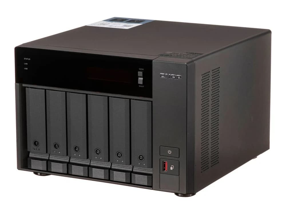 QNAP TVS-H674-I5-32G 6-Bay NAS with i5-12400 CPU and 32GB RAM view 2