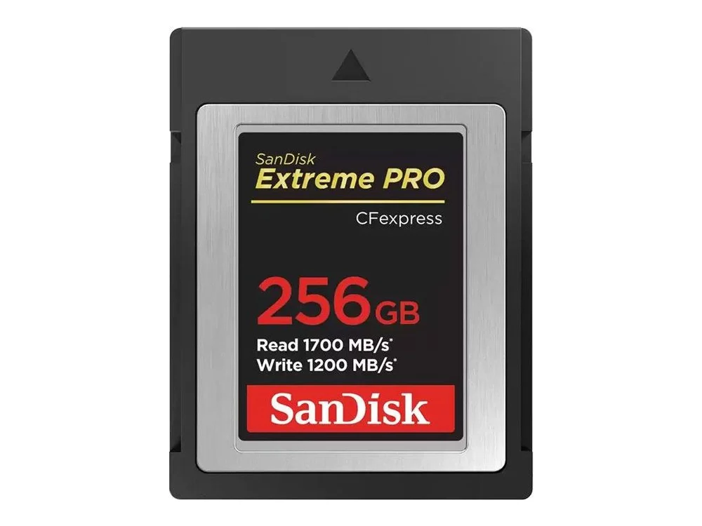 SanDisk Extreme Pro CFexpress Card Type B 256GB 1700MB/s r 1200MB/S W view 2