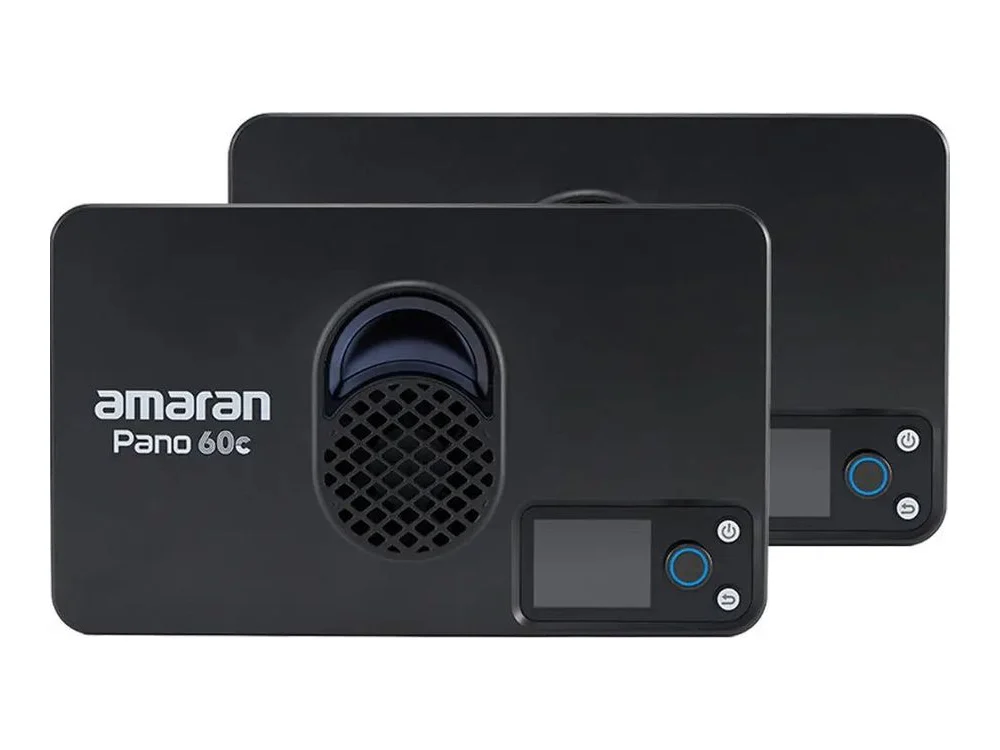 Amaran Pano 60c RGB COB Mobile Light Panel (2-Light Kit, Charcoal)