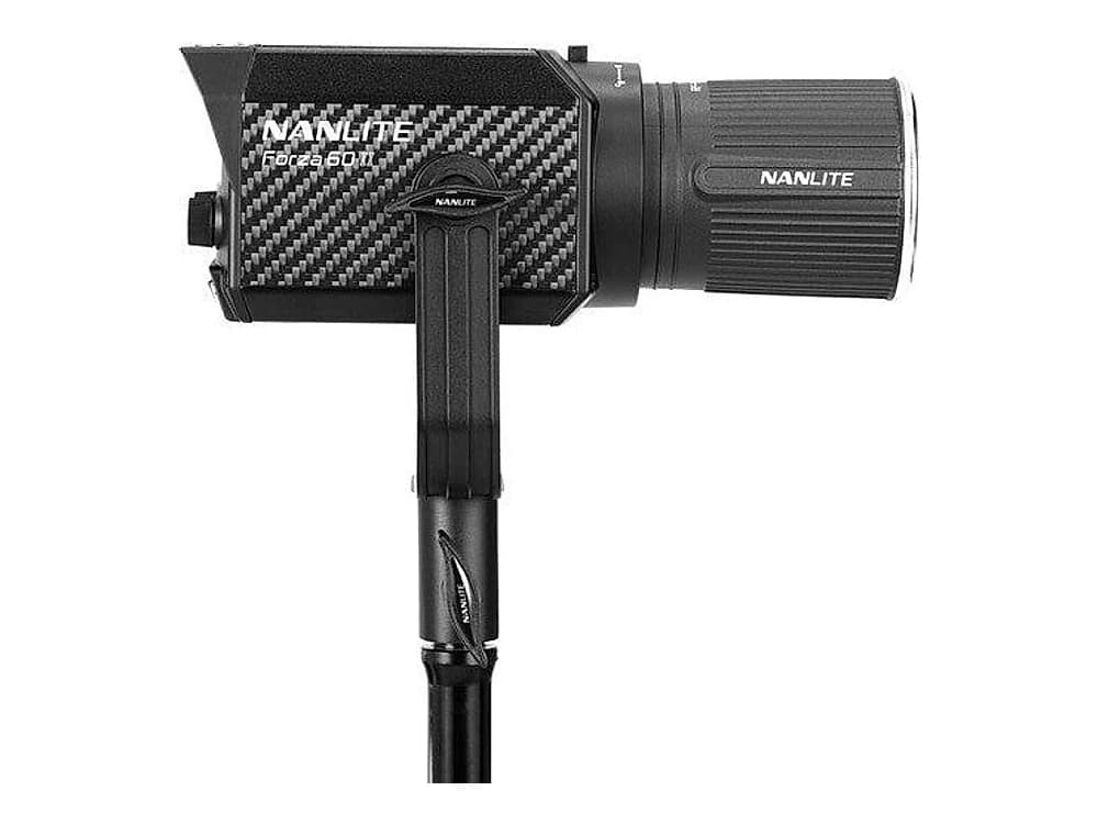 Nanlite Forza 60 II monolight 5600K LED light with Battery Handle and Bowens adaptor view 2