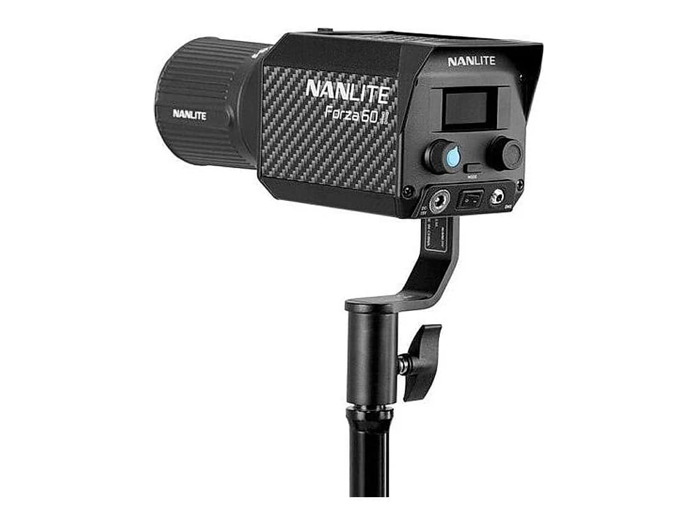Nanlite Forza 60 II monolight 5600K LED light with Battery Handle and Bowens adaptor view 3