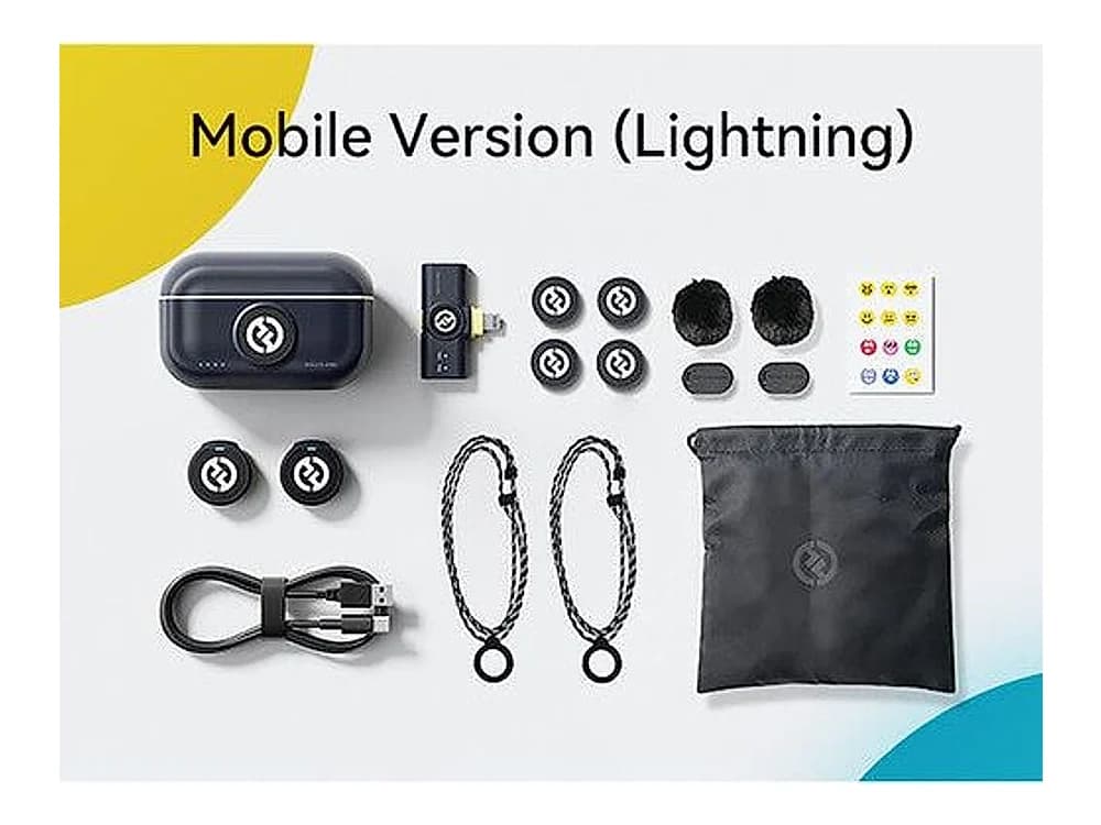 Hollyland LARK M2 DUO 2-Person Wireless Microphone System with Lightning Connector (2.4 GHz, Shine Charcoal) view 2