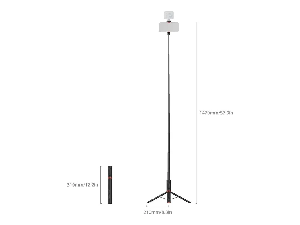 SmallRig x Drex Lee Boom Selfie Stick ST30 Lite (Black) 5292 view 2