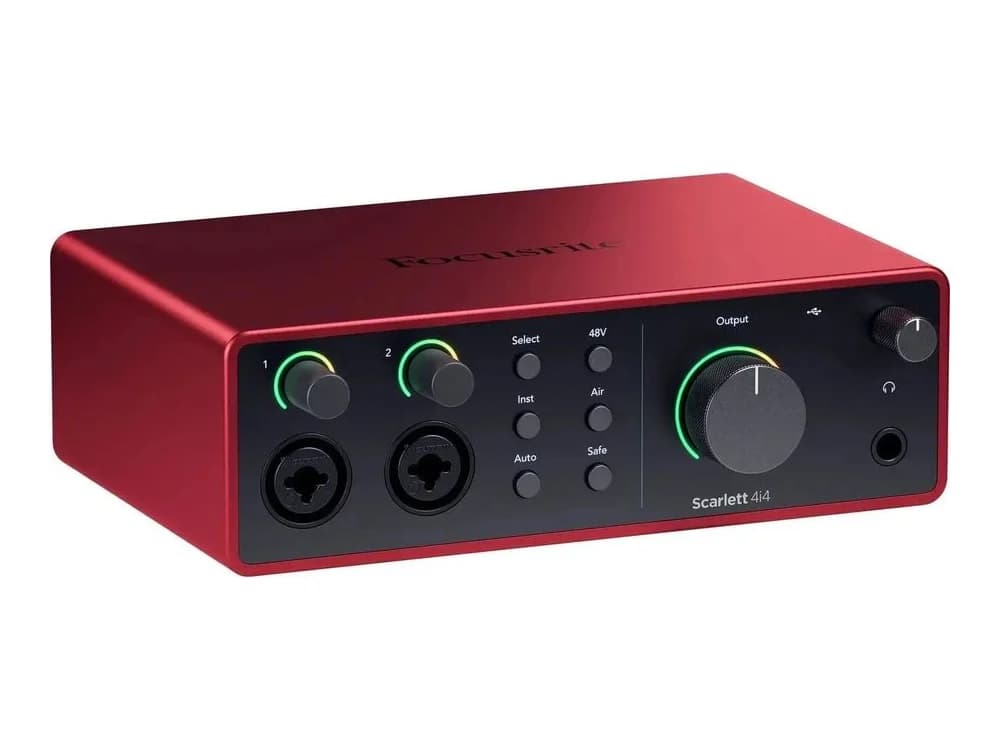 Focusrite Scarlett 4i4 USB-C Audio/MIDI Interface (4th Gen)