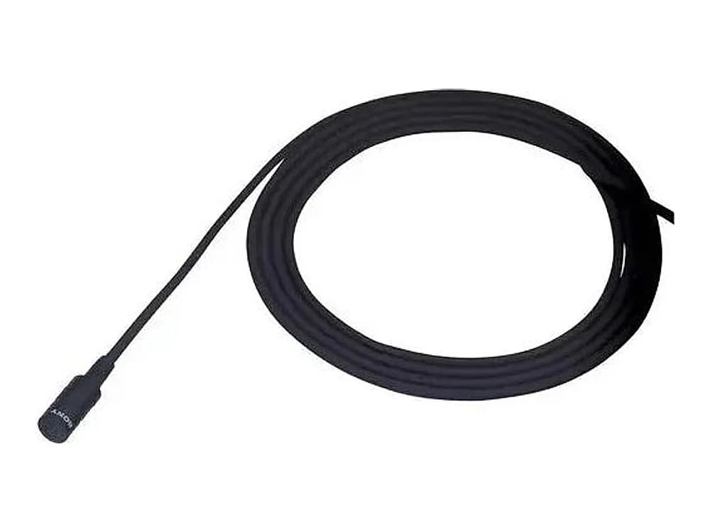 Sony ECM-77 Miniature Omnidirectional Lavalier Microphone with Locking Sony 3.5mm Connector (Black) view 2
