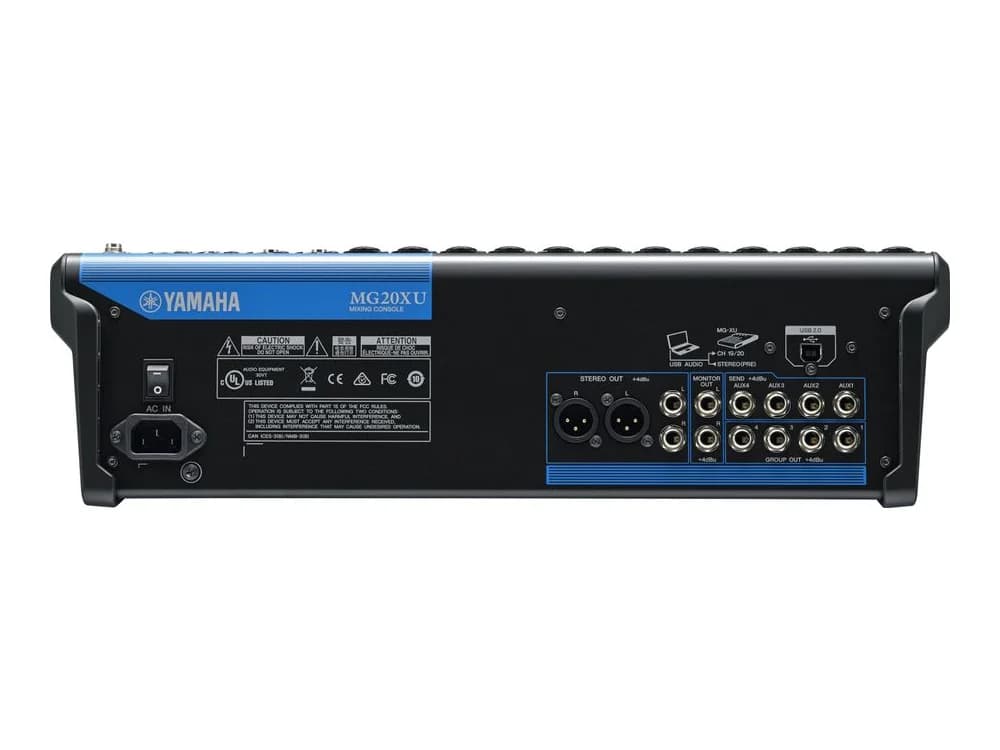 Yamaha MG20XU 20-Input Mixer with Built-In FX and 2-channel USB Interface view 2