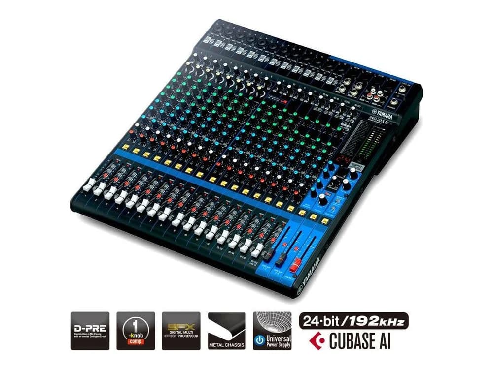 Yamaha MG20XU 20-Input Mixer with Built-In FX and 2-channel USB Interface view 3