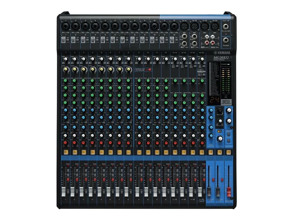 Yamaha MG20XU 20-Input Mixer with Built-In FX and 2-channel USB Interface