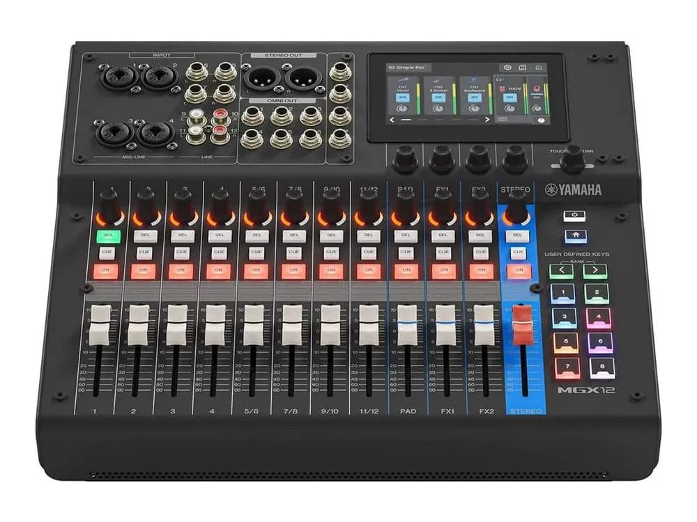 Yamaha MGX12 18-Channel Digital Mixing Console with Audio Interface (Black)