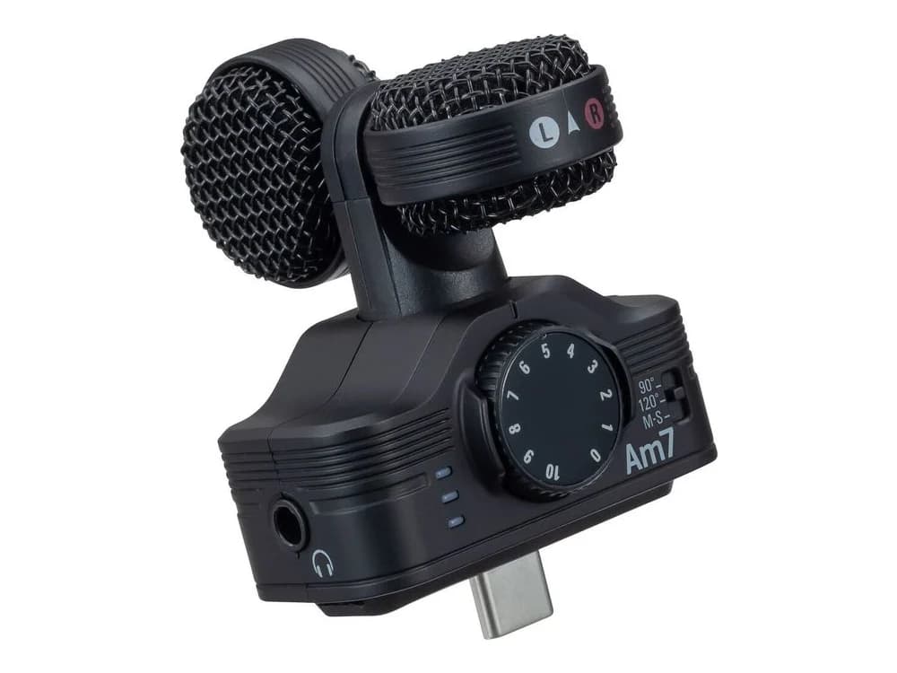 Zoom Am7 Mid-Side Stereo Microphone for Android Devices with USB-C Connector