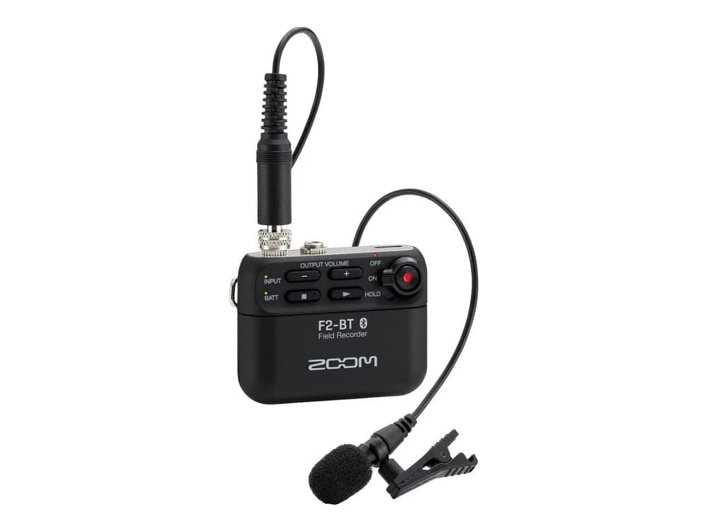 Zoom F2-BT Ultracompact Bluetooth-Enabled Portable Field Recorder with Lavalier Microphone view 2