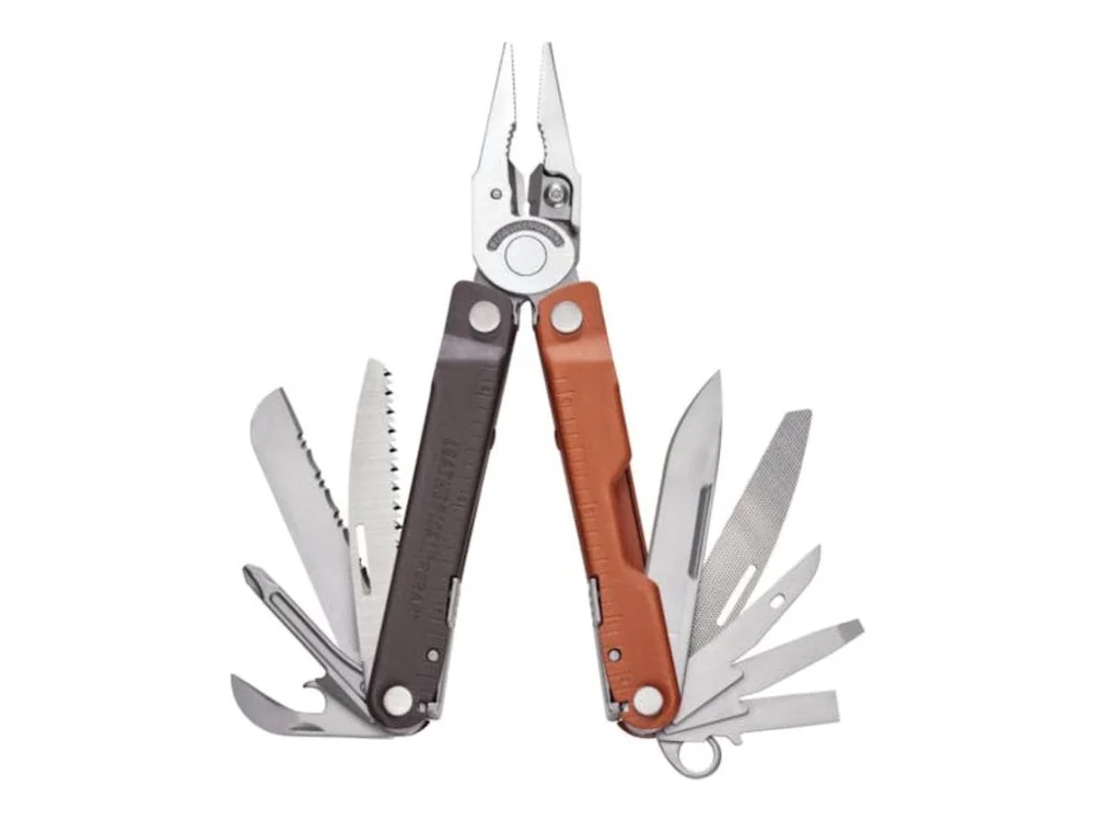Leatherman Rebar Lightweight Multi-Tool 420HC Blades with Sienna Sheath - Burnt Sienna