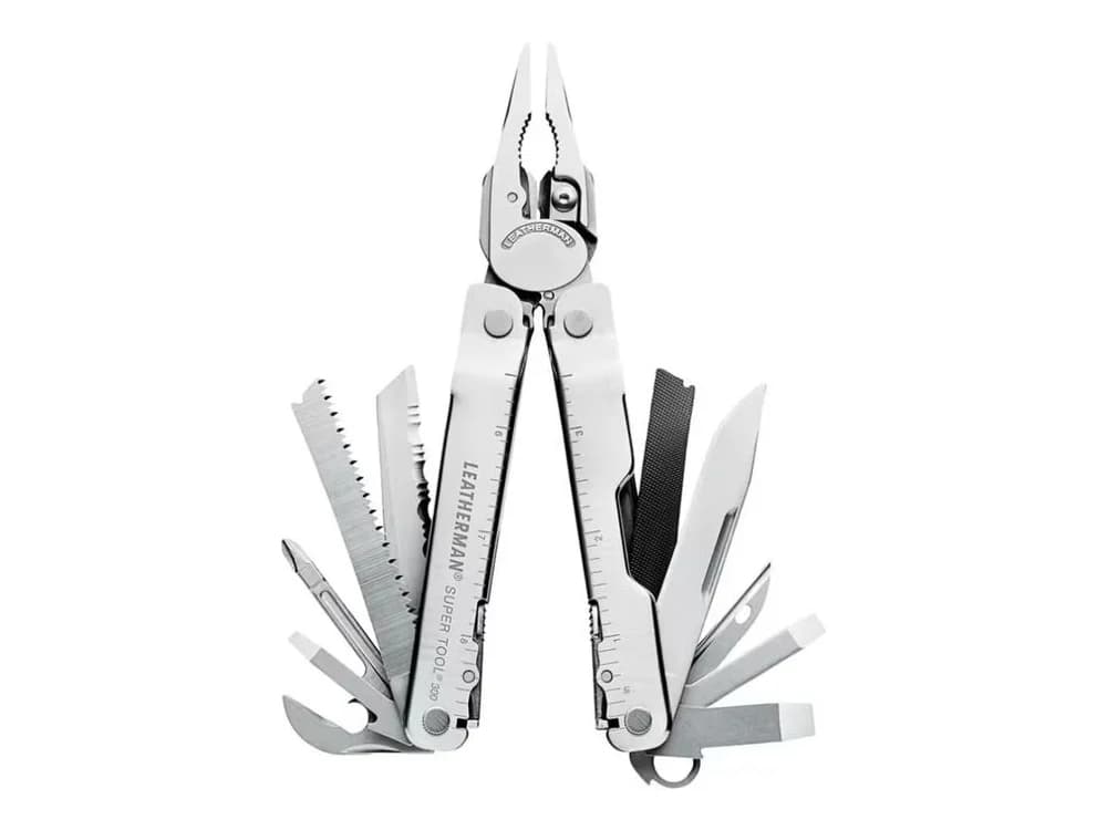 Leatherman Supertool 300 Heavy Duty Multi-Tool 420HC S/S Blades with Nylon Button Sheath - Peg
