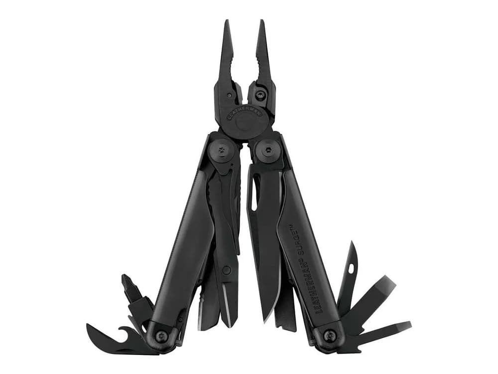 Leatherman Surge Heavy Duty Black Oxide Multi-Tool 420HC S/S Blades x2 w/MOLLE Black Sheath - Box