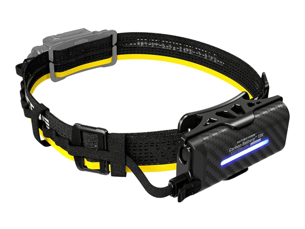 Nitecore Carbon Battery 12K Extended Headlamp Runtime Kit for NU45, NU53, HC65 UHE, and More