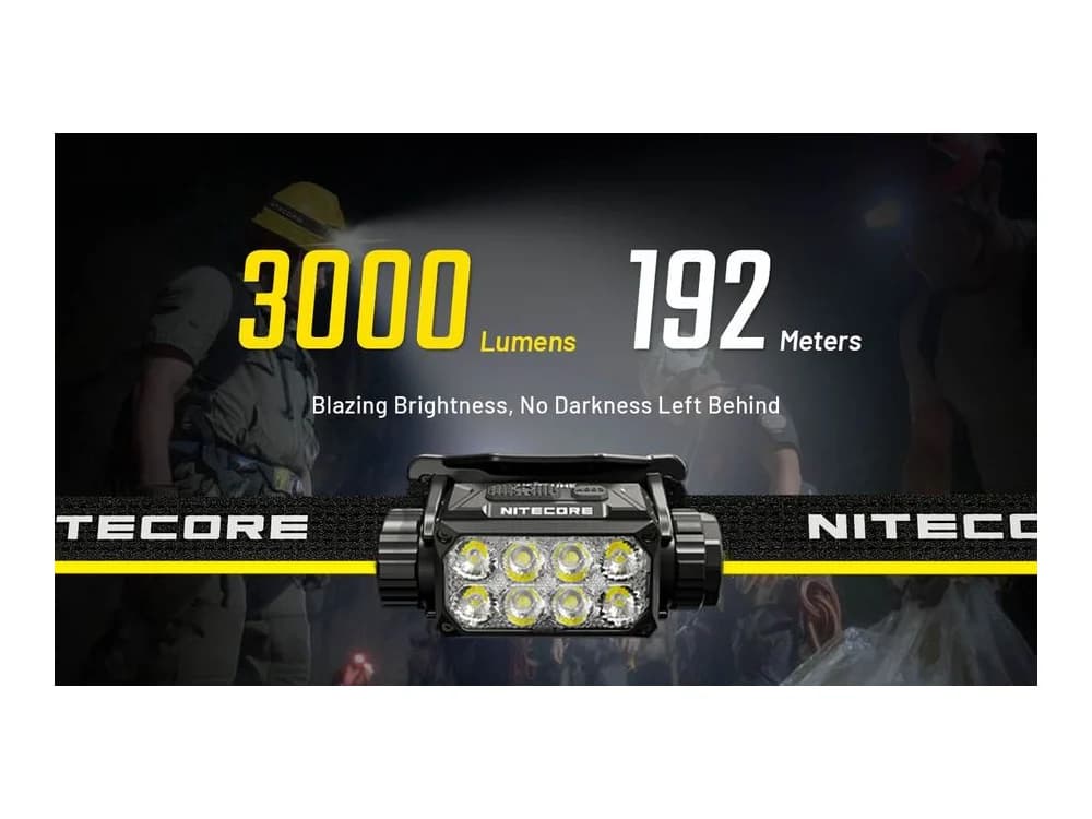 Nitecore HC75 UHE 3000 Lumen USB-C Rechargeable Zoomable Work Headlamp view 3
