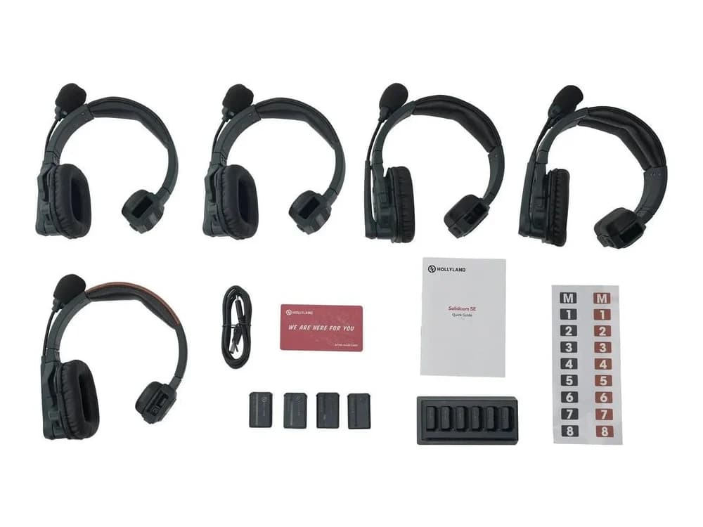Hollyland Solidcom SE Global 5S 5-Person Full-Duplex Single-Ear Noise-Canceling Headset Intercom System (2.4 GHz) view 2