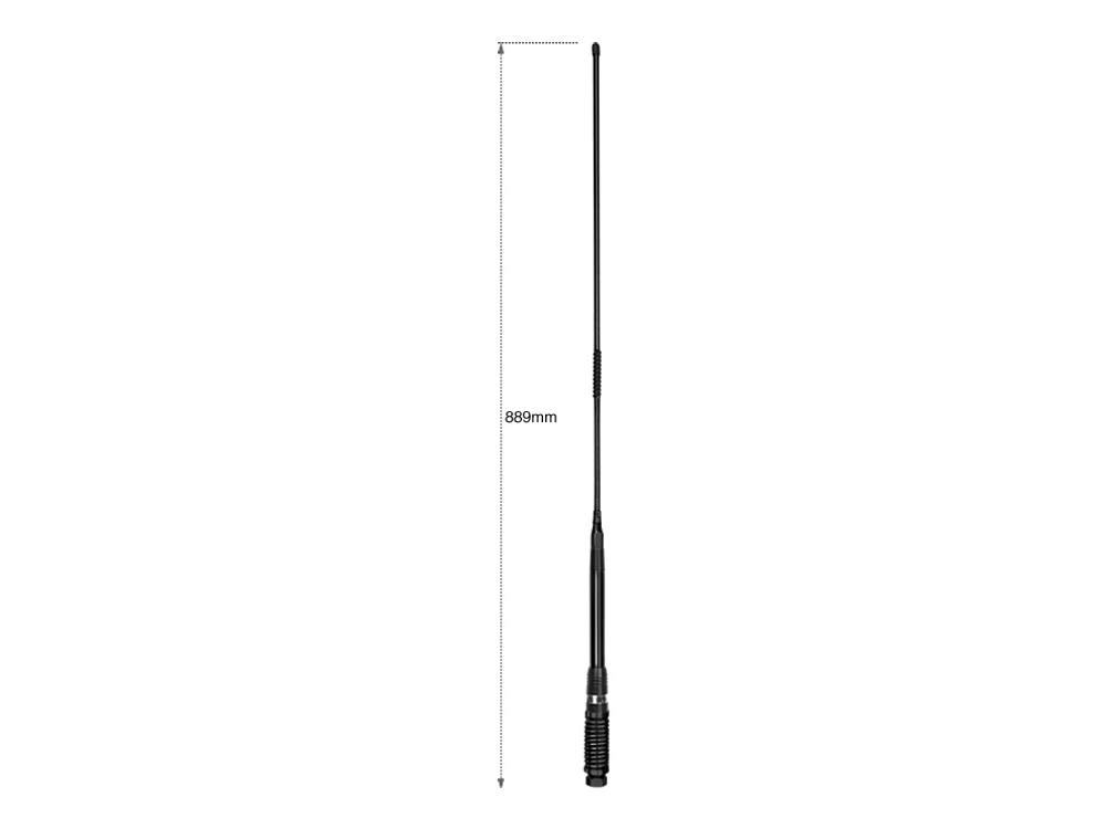 Uniden AT850BK Antenna - Elevated Feed and Fibreglass Whip - Black 6.6 dBi Gain view 2
