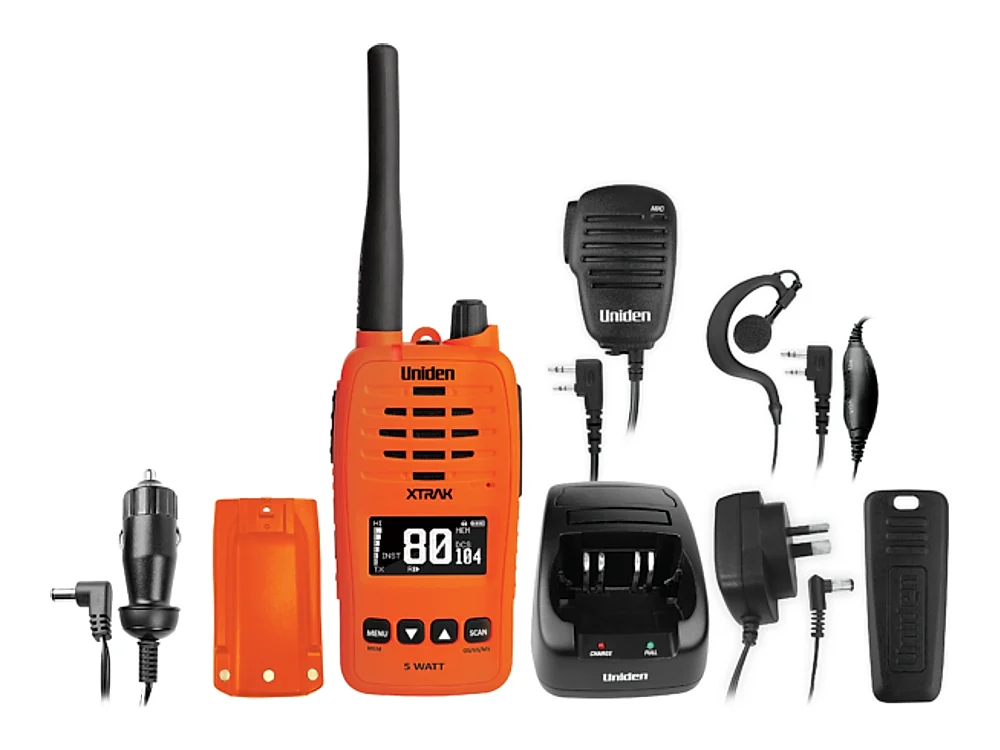 Uniden XTRAK 50-O Hand Held UHF Radio view 3