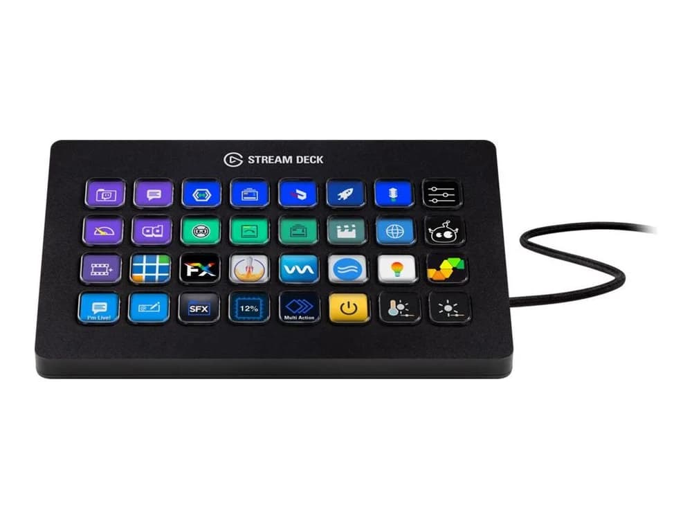 Elgato Stream Deck + XL Customisable Control Platform view 2