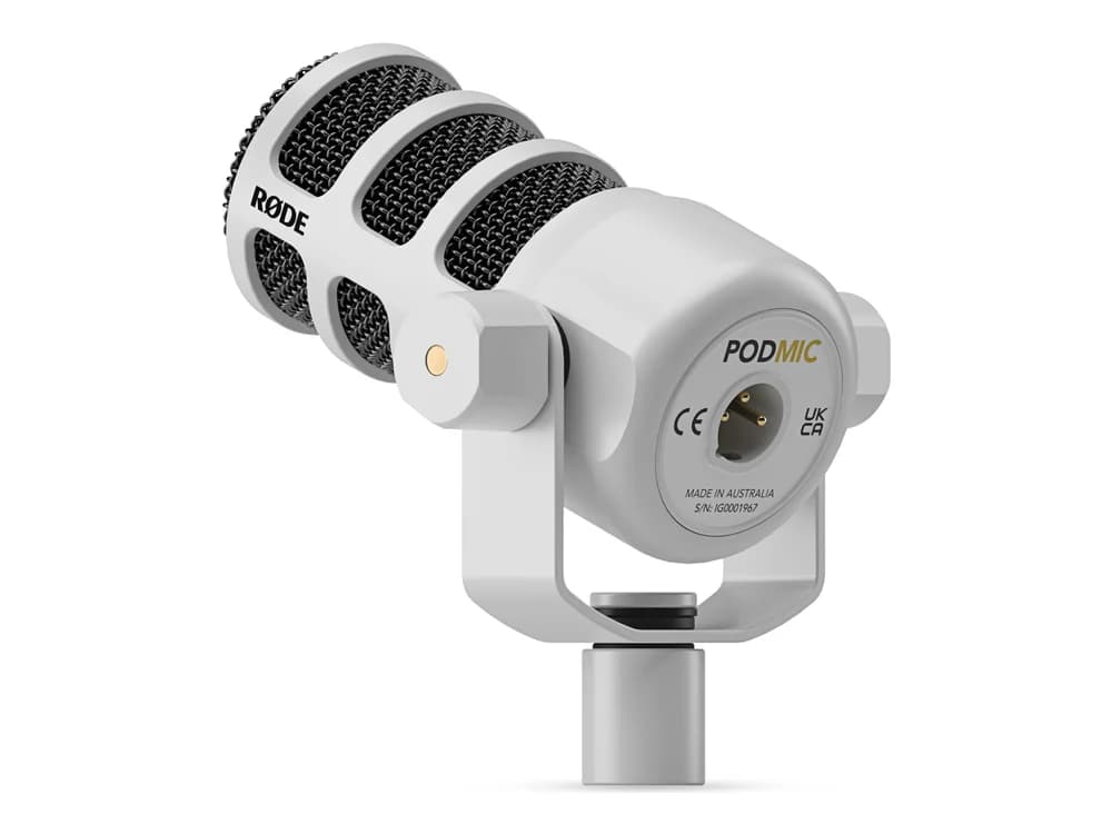 Rode PODMIC-W Dynamic XLR Podcast Microphone - White view 3