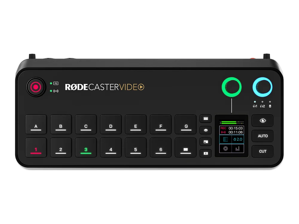 RODECaster Video and Audio Production Console view 2