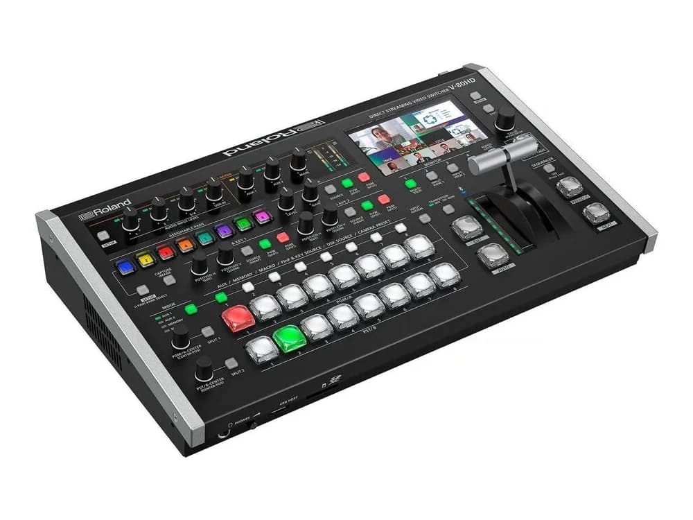 Roland V-80HD Direct Streaming Video Switcher + Graphics Presenter view 2